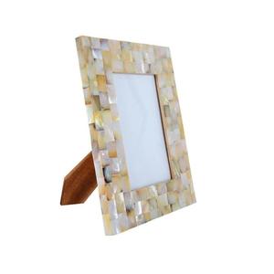 Marco de fotos personalizable con incrustaciones de nácar para regalos personalizados, retratos familiares, fotos de boda e interiores de lujo. - Product Image 1