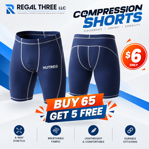 Shorts de compression sportifs personnalisés avec logo OEM pour hommes - Entraînement en salle de sport, yoga, couche de base légère, séchage rapide, anti-UV, écologiques - Product Image 1