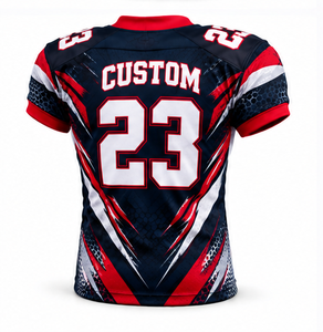 Maillot de football américain dernier cri pour hommes et femmes, personnalisé, sublimé, respirant, séchage rapide, uniforme d'équipe, vente en gros, direct usine - Product Image 2