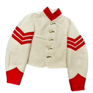 Veste réplique américaine vintage en laine de la guerre civile pour homme, simple boutonnage, avec chevron sur la manche, pour reconstitutions historiques - Product Image 5