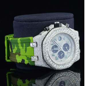 Montre Moissanite Personnalisée de Haute Qualité, Sertie de Diamants VVS, Style Hip Hop, Cadeau pour Homme - Product Image 2