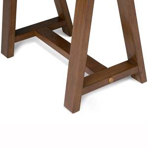 Scrivania da Computer marrone a sella media-stile Sawhorse - Product Image 3