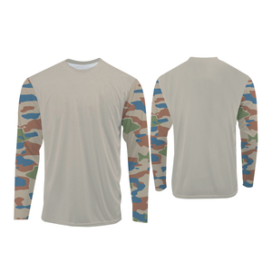 Camisa de Pesca de Manga Larga para Hombre, Camuflaje, Secado Rápido, UPF 50, Estampado por Sublimación, Prenda Deportiva para Adultos, Ropa para Actividades al Aire Libre - Product Image 1