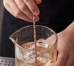 Elegant Rose Gold Cocktail Stirrer Spoon Fork <b>Bar</b> <b>Tool</b> Stainless Steel Modern Design Reusable Mixology Utensil - Product Image 4