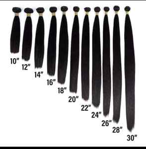 Extensiones de Cabello Humano 100% Natural, Largas, Lisas y Sedosas, Color Negro, Ligeras y Fáciles de Usar para Mujeres en la Vida Diaria, Oficina y Bodas - Product Image 5