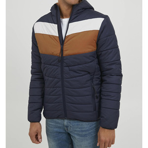 Veste matelassée d'hiver confortable pour l'extérieur, couleur unie personnalisable, faible MOQ, veste matelassée pour hommes - Product Image 3