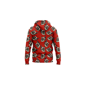 บริการผลิตเสื้อฮู้ดดี้แบบ OEM สำหรับผู้ชาย พร้อมโลโก้สั่งทำ ผ้าโพลีเอสเตอร์ฟลีซ พิมพ์ลายแบบ Sublimation ขายส่ง เสื้อฮู้ดดี้แบบมีซิป - Product Image 4