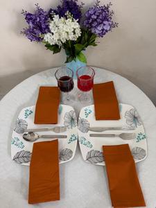 Serviettes imprimées artisanales 100 % coton pur, multicolores, personnalisables, réutilisables et écologiques pour le dîner et la Saint-Valentin (vente en gros) - Product Image 4