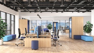 Silent Room S Small <b>Soundproof</b> Acoustic Office Pod with Melamine Walls & Glass Door - Product Image 3