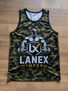 Camiseta sin mangas personalizada para hombre, camiseta sin mangas con estampado de camuflaje de la selva, camiseta sin mangas para gimnasio, chaleco deportivo 3D para fitness, ropa deportiva sin mangas para culturismo - Product Image 6