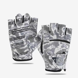 Guantes de Pesca de Cuero Personalizados al por Mayor, sin Dedos, Protección Solar, Cierre de Gancho y Bucle, Impresión Reflectante, Unisex - Product Image 6