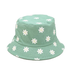 Chapeau Bob en Coton à Imprimé Floral Marguerite pour Femme, Chapeau de Soleil Estival, Esthétique Mignonne, Casquette de Pêcheur d'Extérieur, Vente en Gros OEM - Product Image 2