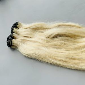 Extensiones de Cabello Humano Virgen Vietnamita Liso Extremo Rubio Claro 613 al por Mayor - Product Image 2