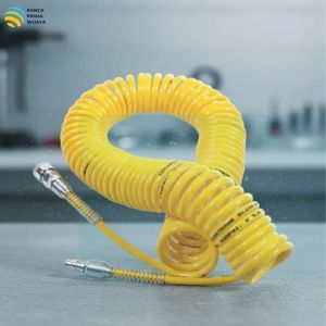 Tuyau d'air en PU de 9 m avec raccord rapide |   Tuyau flexible pour compresseur pneumatique spiralé, conduite d'air flexible 120 PSI pour usage industriel - Product Image 4