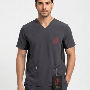Conjuntos de Uniformes Médicos Unisex de Tela de Lona Premium Suave Antiarrugas y Lavable, Uniformes de Hospital de Alta Calidad - Product Image 4