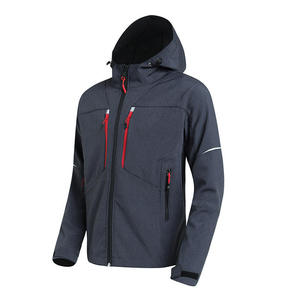 Veste de ski imperméable noire pour homme avec capuche, poches zippées, isolation synthétique, technologie Gore-Tex, vêtements d'extérieur - Product Image 4