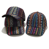 Casquette de baseball ethnique à imprimé animal, 6 panneaux, réglable, unisexe, décontractée, printemps-été, en denim respirant et imperméable, broderie 3D