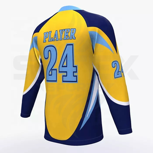 High Quality Custom Sublimation Ice Hockey Jerseys 100% Polyester Quick Dry OEM Service <b>Nee</b> Ice Hockey Jersey For Men 2026 - Product Image 4