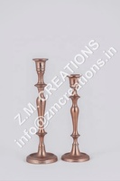 Ensemble de bougeoirs en cuivre pour décoration intérieure, bougeoirs en métal durables, décoration de mariage, décoration de Noël, centre de table