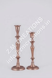 Ensemble de bougeoirs en cuivre pour décoration intérieure, bougeoirs en métal durables, décoration de mariage, décoration de Noël, centre de table - Product Image 2