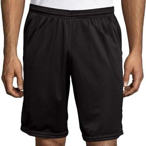 Summer Breathable Double <b>Layer</b> Sublimation 100% Polyester Jogger Gym Blank Men's Basketball Custom Mesh Shorts for Men - Product Image 3