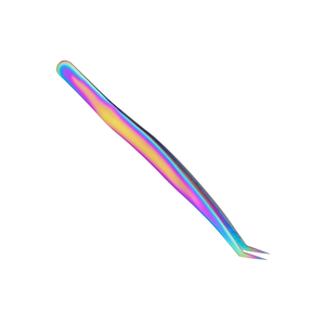 Pinzas Profesionales para Pestañas Multicolores, Pinzas de Acero Inoxidable con Acabado Espejo, Pinzas para Remover Pestañas, Pinzas de Alta Calidad para Extensiones - Product Image 4