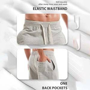 Pantalones Cortos Deportivos de Algodón Transpirable Ligeros de Talla Grande con Logotipo Personalizado para Hombre, de Secado Rápido, Cintura Media, Estampados, Casuales y Ecológicos - Product Image 3