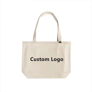 Custom Logo Low MOQ Cotton Canvas <b>Tote</b> Bag Eco Friendly Reusable Shopping Bag for Women Plain Blank Canvas Handbag Wholesale - Product Image 1