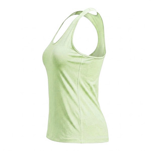 Débardeurs de sport décontractés pour femmes, personnalisés en gros, en tricot de spandex et polyester, respirants, à séchage rapide, écologiques, pour musculation - Product Image 2