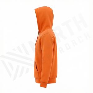 Sweat-shirt à capuche surdimensionné brodé en molleton de coton épais pour l'automne, confortable pour les journées froides, couleur personnalisable - Product Image 3