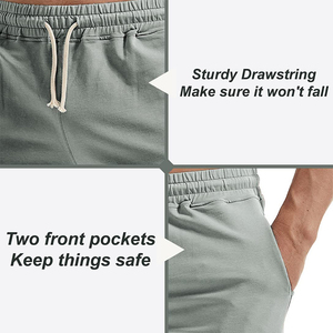 Shorts de sport pour homme en Spandex/Polyester haute performance, vêtements d'entraînement, sportswear décontracté, usage quotidien, respectueux de l'environnement - Product Image 2