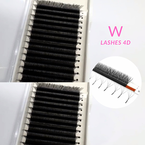 Extensions de cils pré-faits Vietkinglash Private Label W Lash 3D 4D 5D Courbure C/CC/D/DD/M/L Longueur 8-20mm Easy Fan - Product Image 2
