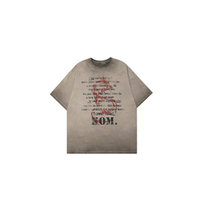 Camiseta de gran tamaño con lavado ácido y estampado de bruja, camiseta gráfica de Halloween de algodón pesado para capas de otoño e invierno - Product Image 4