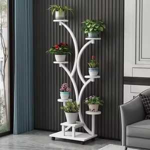Modern Gold Plated <b>Metal</b> <b>Flower</b> <b>Stand</b> Indoor Plant Display Rack with Irregular Design for Home Decor - Product Image 2