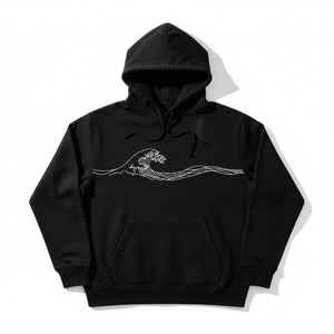 Sweat à capuche unisexe avec logo personnalisé sur le devant, 100% coton, 400-500 GSM, design classique personnalisable, polaire d'automne, respectueux de l'environnement - Product Image 1