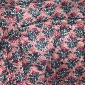 Bolso de lona pequeño KnnottedEarth con estampado a mano, acolchado de algodón, estilo bohemio, para viaje de fin de semana, con cierre de cremallera, hecho a mano, étnico, para pasar la noche - Product Image 3