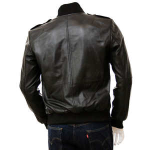 Veste en cuir pour homme de style streetwear de haute qualité en gros - Veste de motard imperméable et respirante pour l'hiver avec service OEM - Product Image 2