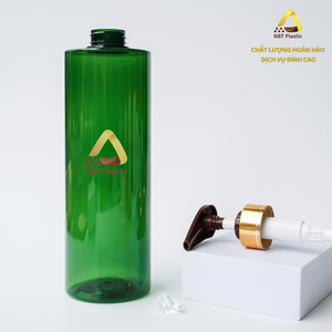 800ml Vert PET Pompe Bouteille pour Shampooing Douche Gel Lotion Main Savon | Emballage Personnalisé Prix de Gros Pas Cher - Product Image 3