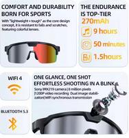 Lunettes de cyclisme intelligentes IA avec caméra, enregistrement vidéo, traduction en temps réel, protection UV, lunettes de sport pour vélo, pêche, hommes et femmes