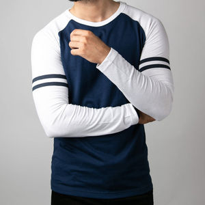 Camisetas de moda de alta calidad al por mayor, 100% algodón, para hombre, cuello redondo, manga larga, logotipo personalizado, anti-pilling, corte ajustado. - Product Image 6