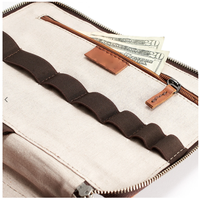 Funda de Piel Sintética para Portátil con Correas Elásticas y Múltiples Compartimentos - Bolsa Organizadora Multifuncional para Portátil - Solo Funda