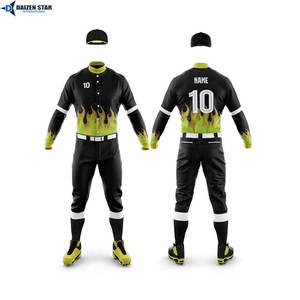 Uniforme de Béisbol Sublimado Transpirable de Alta Calidad con Características de Secado Rápido y Antibacterianas para Clubes y Escuelas - Product Image 4