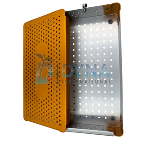 Boîte de Stérilisation Chirurgicale Manuelle en Aluminium de Haute Qualité 245 x 150 x 50 mm (Revêtement Orange) Certifiée CE Dynaintl DI-2026-02-118 - Product Image 4