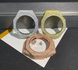 Reloj personalizado de alta gama GA2100 Ice Aura con cristales brillantes, estilo hip hop, digital, de lujo, moderno, para hombre. - Product Image 6