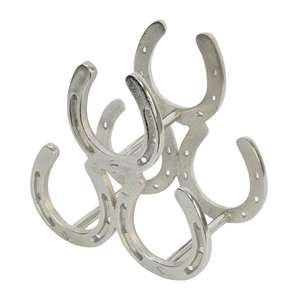 Soporte Metálico para 3 Botellas, Exhibidor de Vino Hecho a Mano con Acabado en Níquel para Mesa o Encimera - Product Image 1