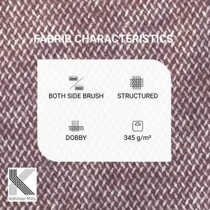 Tela Dobby de Algodón y Elastano, 345 GSM, Hilo Teñido Doble Cepillado, Transpirable, Peso Medio, para Vestidos, 97% Algodón, 3% Elastano - Product Image 3