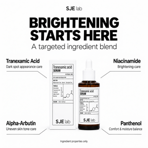 Sérum SJE Lab à l'acide tranexamique, à la niacinamide, à l'alpha-albutine et au menthol, anti-rides, anti-âge, éclaircissant, soin des taches brunes, 50 ml, boîte pour le visage - Product Image 2