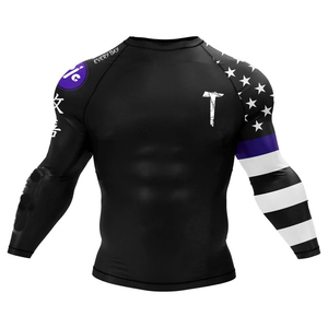 เสื้อรัดกล้ามเนื้อแขนยาวสำหรับฝึกซ้อม MMA ยูนิเซ็กซ์ ระบายอากาศ แห้งเร็ว สำหรับกีฬาต่อสู้ โดย TANAZAINRA - Product Image 6