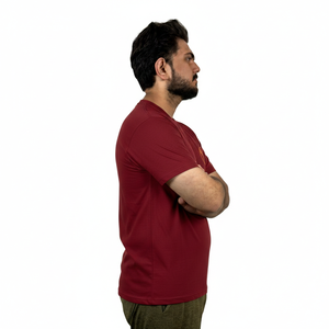 Breathable Cotton T Shirt <b>Men</b> T Shirt in <b>Men's</b> T-Shirts <b>Men's</b> Crew Neck Athletic Fit T-Shirt Breathable Cotton <b>Stretch</b> T Shirts - Product Image 3