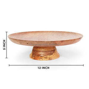 Support à gâteau en bois massif pour gâteaux et pâtisseries |   Utilisation pour les mariages et les fêtes - Product Image 4